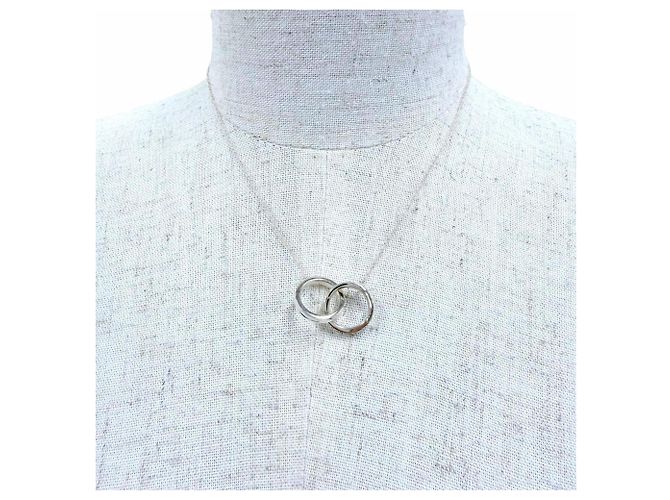 Autre Marque Collar con colgante Tiffany & Co. 1837 Interlocking Circle Plata - vista 3