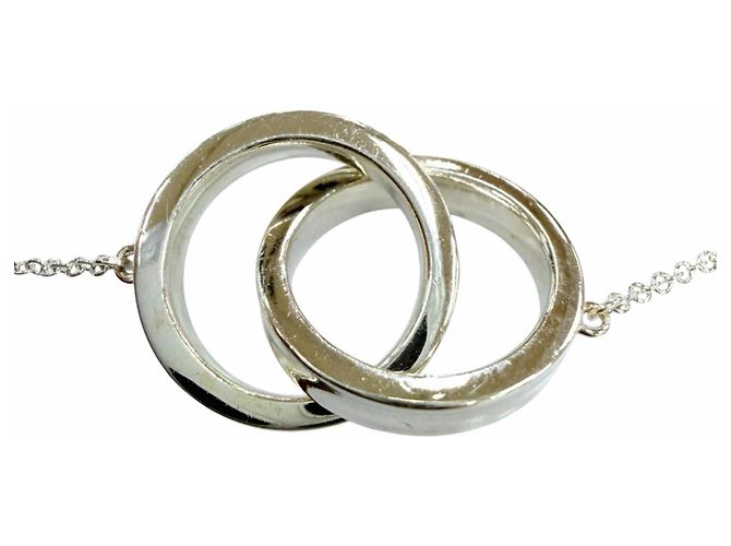 Autre Marque Collar con colgante Tiffany & Co. 1837 Interlocking Circle Plata - vista 4