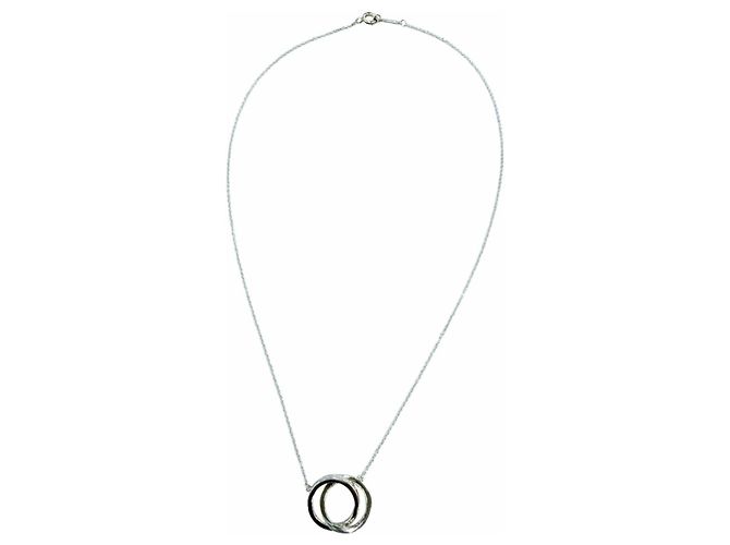 Autre Marque Collar con colgante Tiffany & Co. 1837 Interlocking Circle Plata - vista 5
