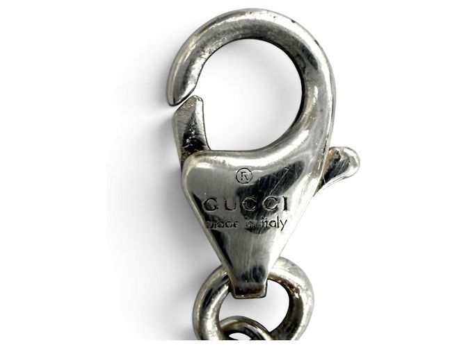 Gucci Double G Armband mit Perlmutt-Anhänger Silber Weiß - Ansicht 8