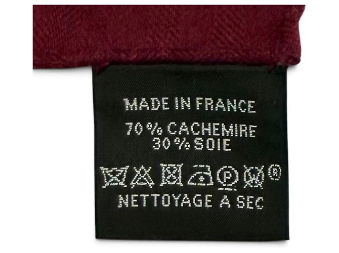 Hermès Hermes Carre Geant 140 OpH Optical H Mezcla de Cachemira y Seda Stole Multicolor - vista 10