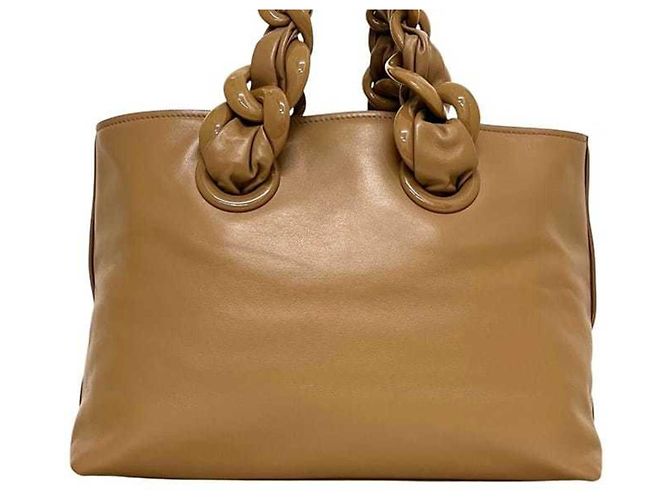 Miu Miu Shopper aus braunem Leder - Ansicht 10