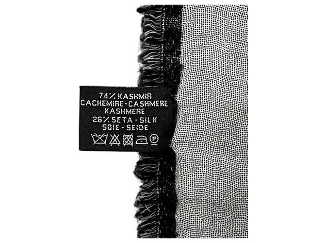 Chanel Wendelstola/Schal Schwarz Weiß - Ansicht 5
