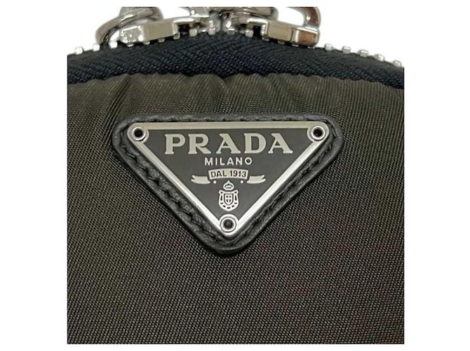 Prada Mini Borsa a Tracolla in Nylon Khaki Cachi - vista 6