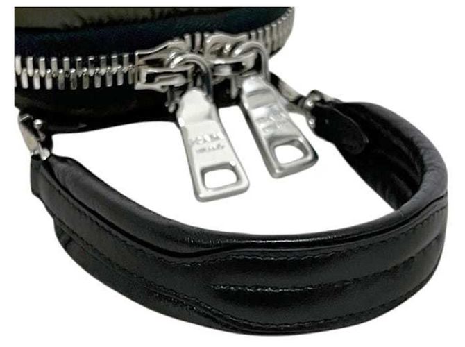 Prada Mini Borsa a Tracolla in Nylon Khaki Cachi - vista 8