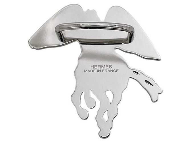 Hermès Hermes Silver Scarf Ring Silvery - view 3