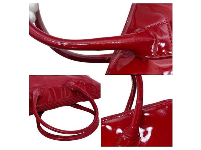 Miu Miu Tote Bag aus Lackleder Rot - Ansicht 10