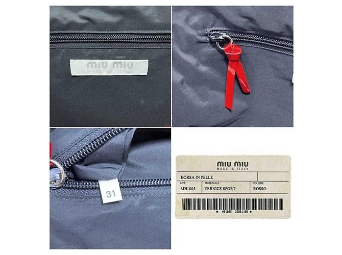 Miu Miu Tote Bag aus Lackleder Rot - Ansicht 3