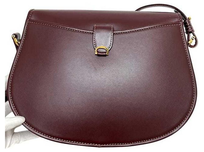 Borsa a tracolla Cartier Must Bordò - vista 10