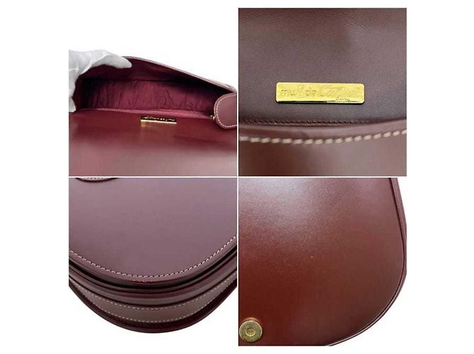 Borsa a tracolla Cartier Must Bordò - vista 3