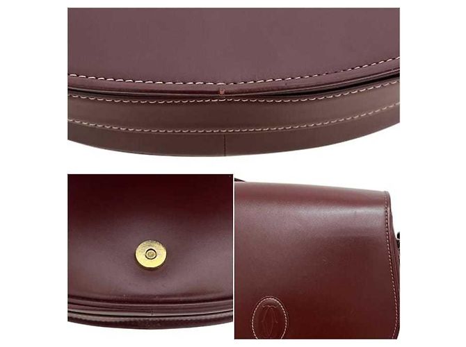 Borsa a tracolla Cartier Must Bordò - vista 4
