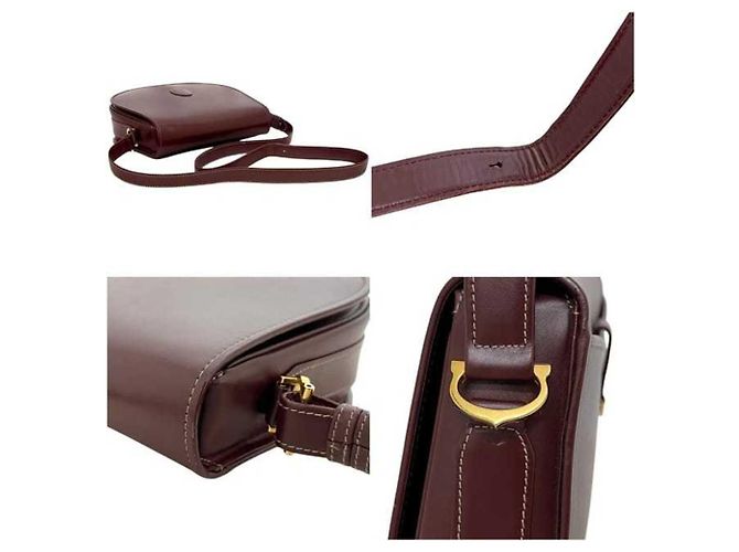 Borsa a tracolla Cartier Must Bordò - vista 5