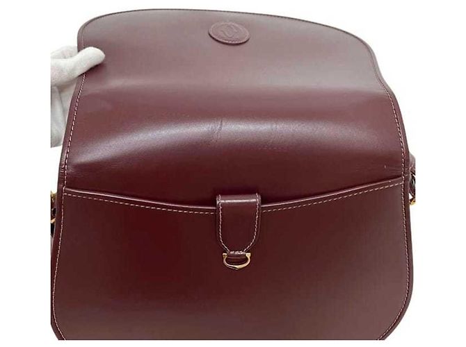 Borsa a tracolla Cartier Must Bordò - vista 9