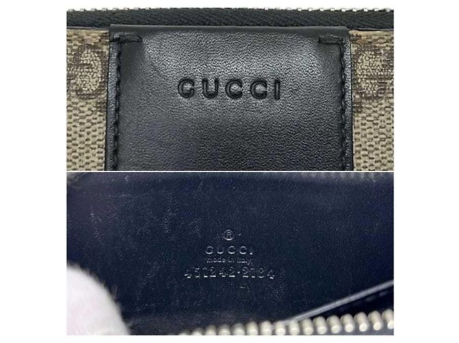 Portamonete Gucci in beige e nero - vista 6