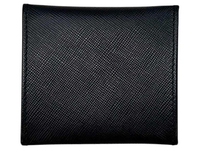 Prada Münzbeutel aus Saffiano-Leder Schwarz - Ansicht 3