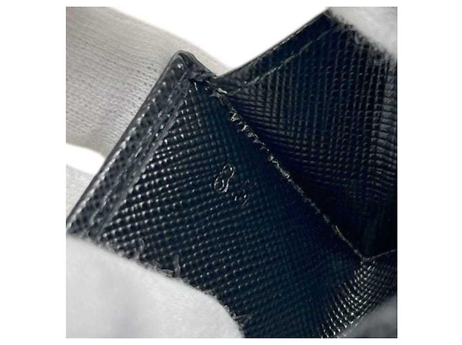Prada Münzbeutel aus Saffiano-Leder Schwarz - Ansicht 8