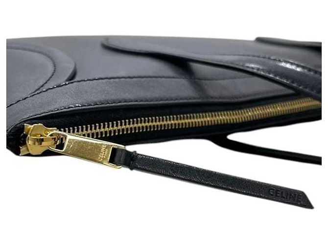 Céline Sac Cabas Celine Flat Luggage Noir - vue 9