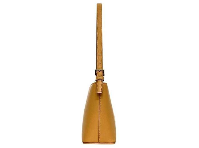Borsa a tracolla Burberry in pelle beige - vista 2