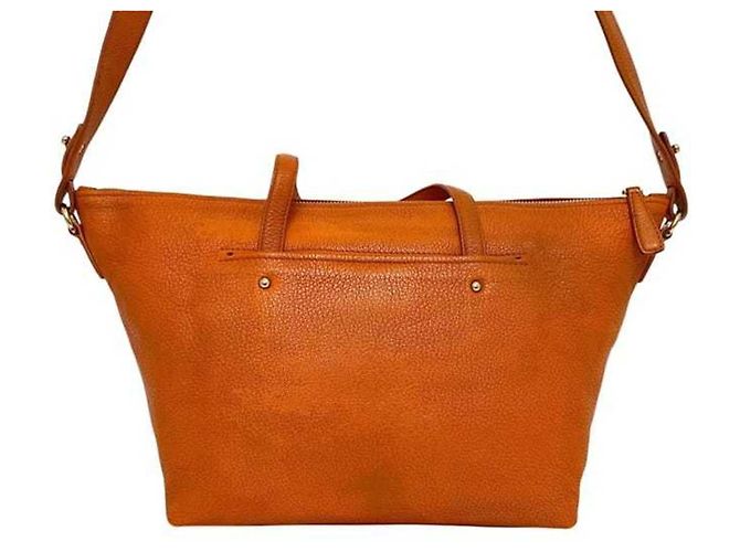 Borsa a tracolla e tote in pelle arancione Salvatore Ferragamo - vista 10