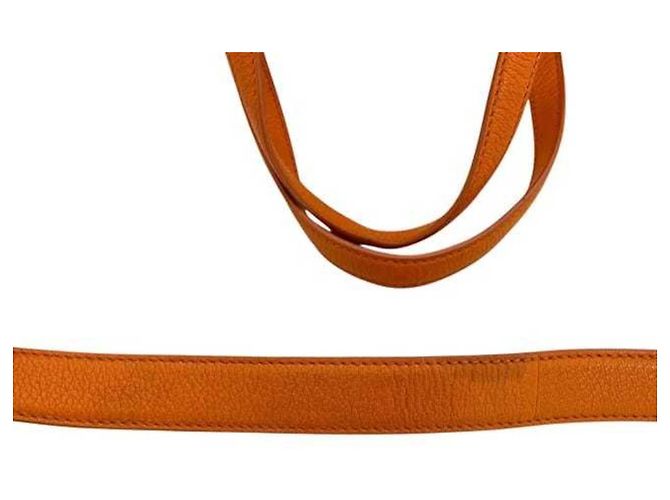 Borsa a tracolla e tote in pelle arancione Salvatore Ferragamo - vista 6