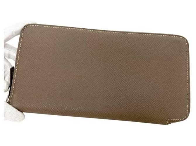 Hermès Hermes Azap Silk In Round Long Wallet Beige Taupe - view 10