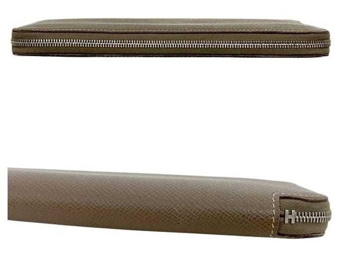 Hermès Hermes Azap Silk In Round Long Wallet Beige Taupe - view 2