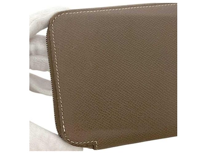 Hermès Hermes Azap Silk In Round Long Wallet Beige Taupe - view 9