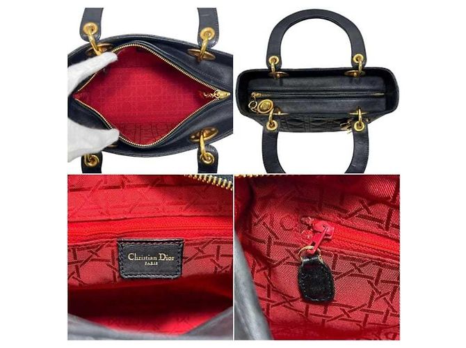 mala Christian Dior Lady Medium Preto - vista 3