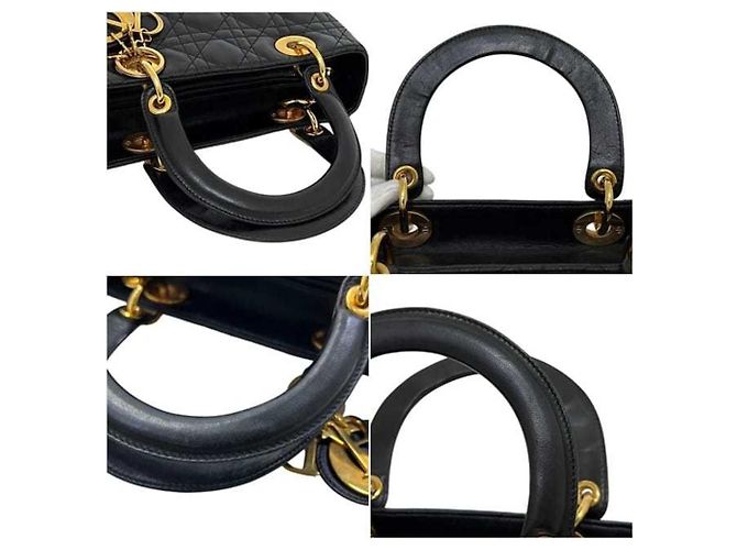 mala Christian Dior Lady Medium Preto - vista 5