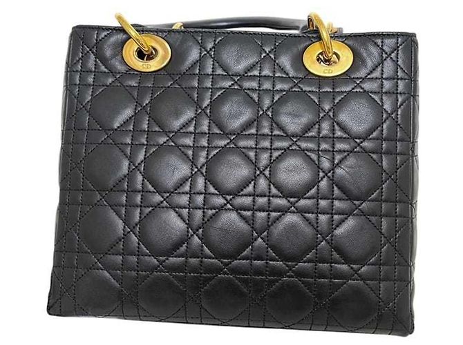 mala Christian Dior Lady Medium Preto - vista 6