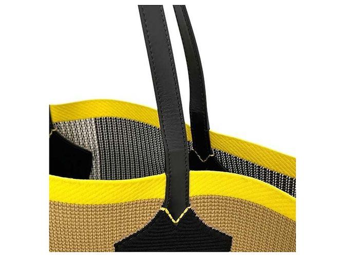Borsa Giant Tote Check Burberry Beige - vista 6