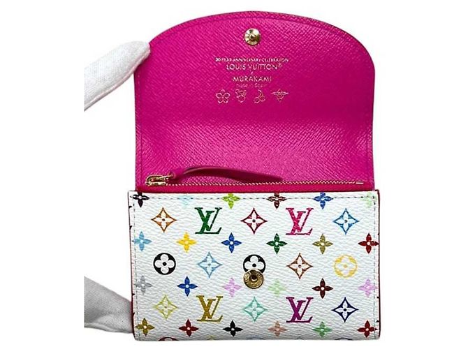Louis Vuitton Bi-fold Coin Purse White - view 5