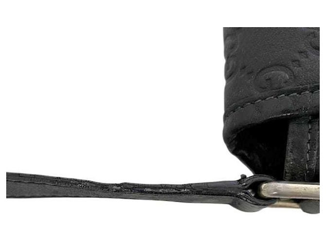 Borsa a tracolla Gucci in pelle nera Nero - vista 10