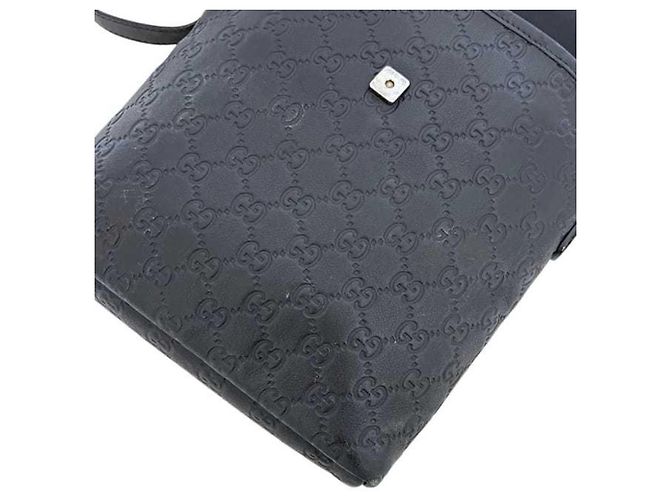 Borsa a tracolla Gucci in pelle nera Nero - vista 5