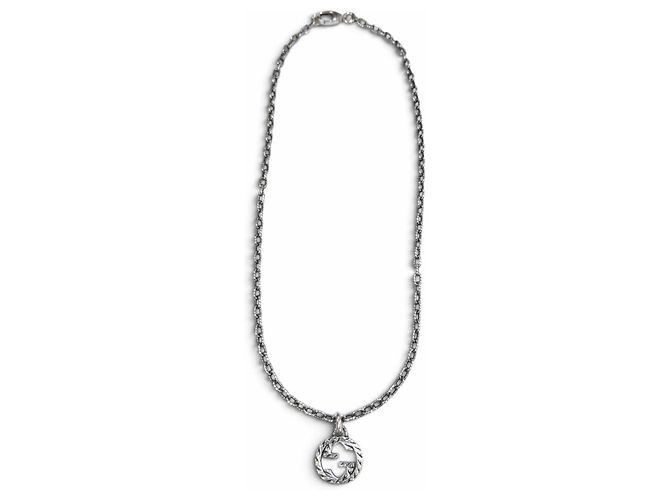 GUCCI Interlocking G Arabesque AG925 Gliederkette Silber - Ansicht 3