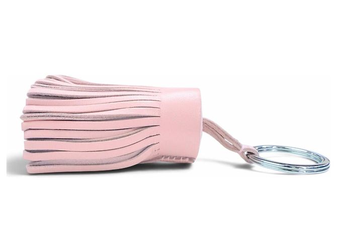 Hermès HERMES Carmen Agneau Milo Rose Sakura Bag Charm Keychain Rosa - vista 5