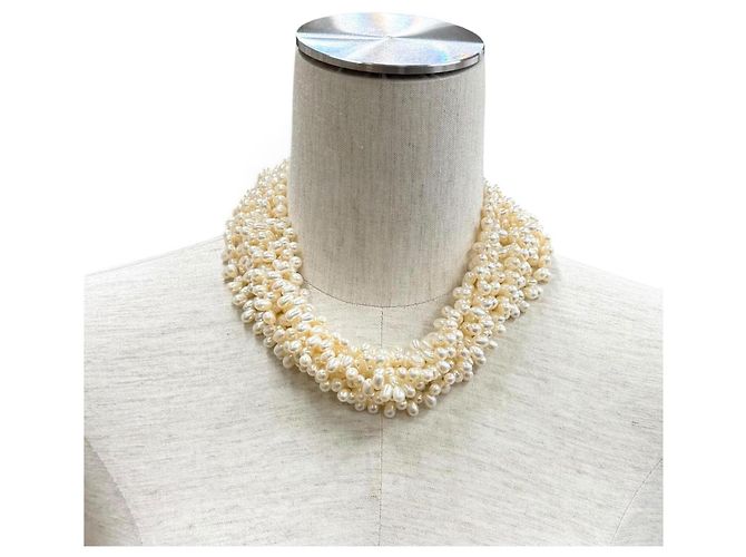 Autre Marque Collana Torsade Tiffany & Co. in perle d'acqua dolce 925 Bianco - vista 3
