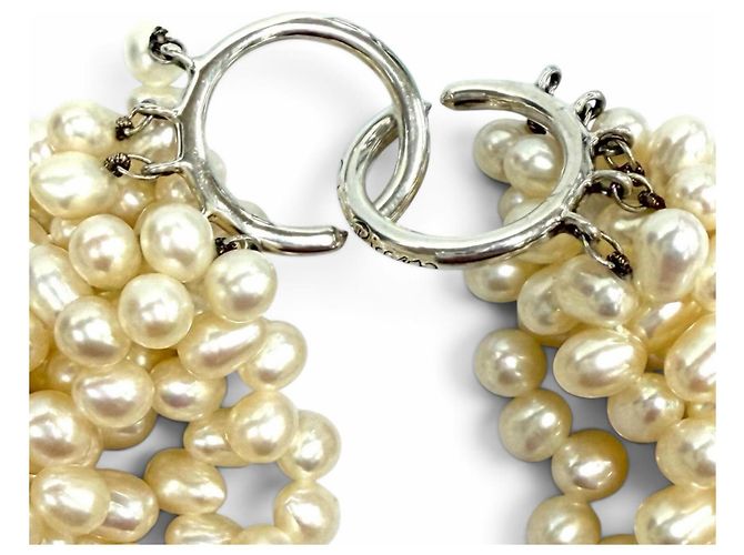 Autre Marque Collana Torsade Tiffany & Co. in perle d'acqua dolce 925 Bianco - vista 6