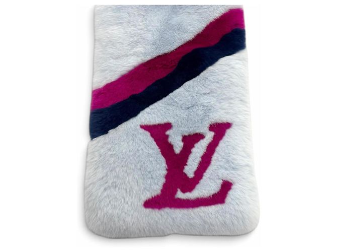 Louis Vuitton Blue Silk Stole - view 5