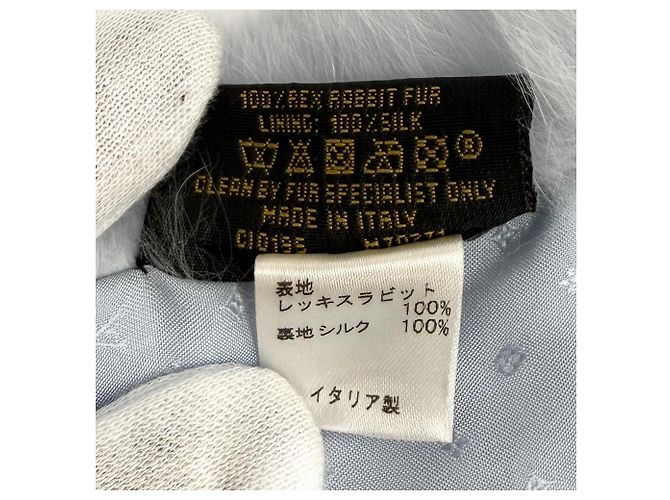 Louis Vuitton Blue Silk Stole - view 7