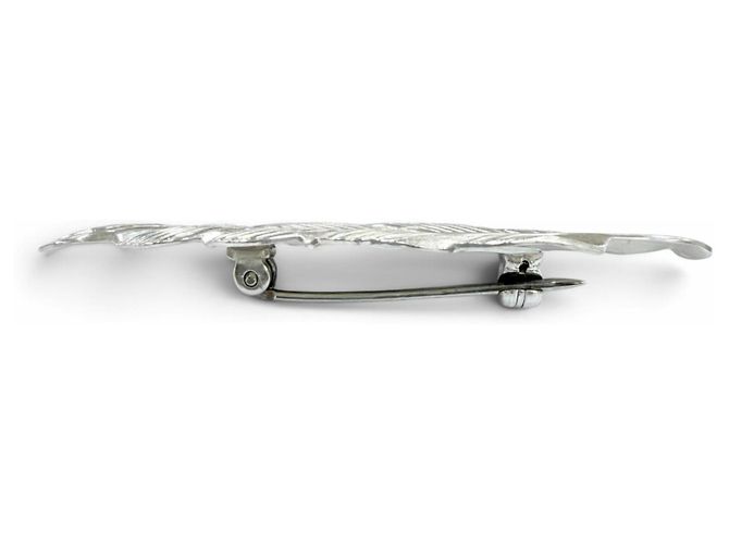 Autre Marque Spilla Tiffany & Co. Vintage in argento sterling con motivo a piuma - vista 5