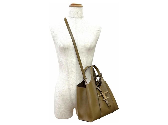 Tod's T-Timeless Mini Shopping Bag Olivgrün - Ansicht 3