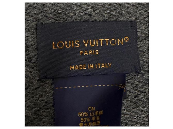 Louis Vuitton Monogram Gradient Kaschmir-Wollestola Schwarz - Ansicht 6