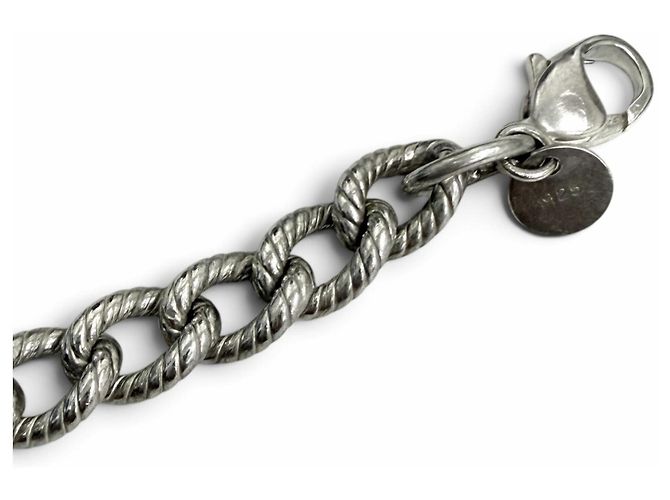 Autre Marque Bracciale Tiffany Vintage 925 Twisted Rope Argento - vista 3