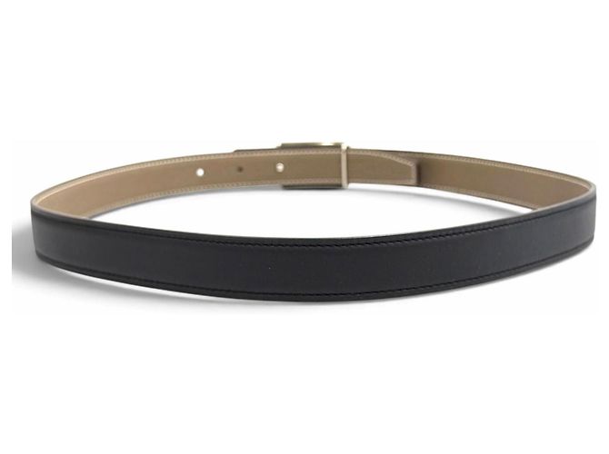 Hermès Cintura reversibile Hermes Black Etoupe Nero - vista 4