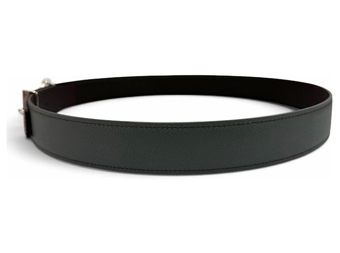 Hermès Ceinture réversible Hermes en cuir Epsom - vue 5