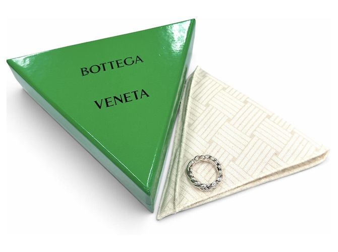 Bottega Veneta Silver Band Ring Silvery - view 2