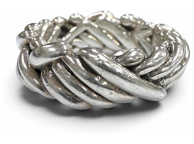 Bottega Veneta Silver Band Ring Silvery - view 3