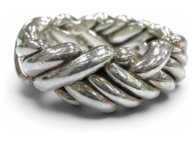 Bottega Veneta Silver Band Ring Silvery - view 4