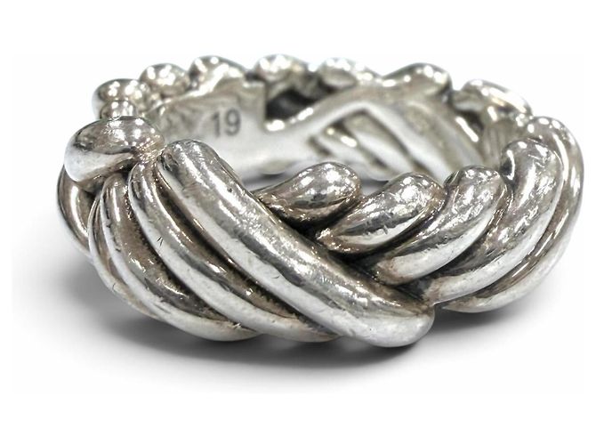 Bottega Veneta Silver Band Ring Silvery - view 5